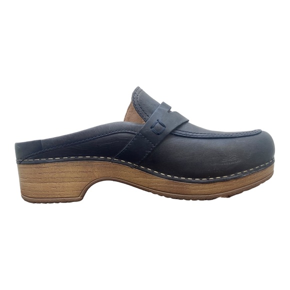 Dansko New Women's Bel Mule Clog Black Leather size 38 - Picture 3 of 13